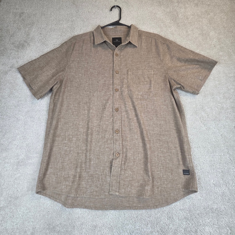 Sitka Gear Shirt Mens Large Short Sleeve Hemp Tactical Performance
